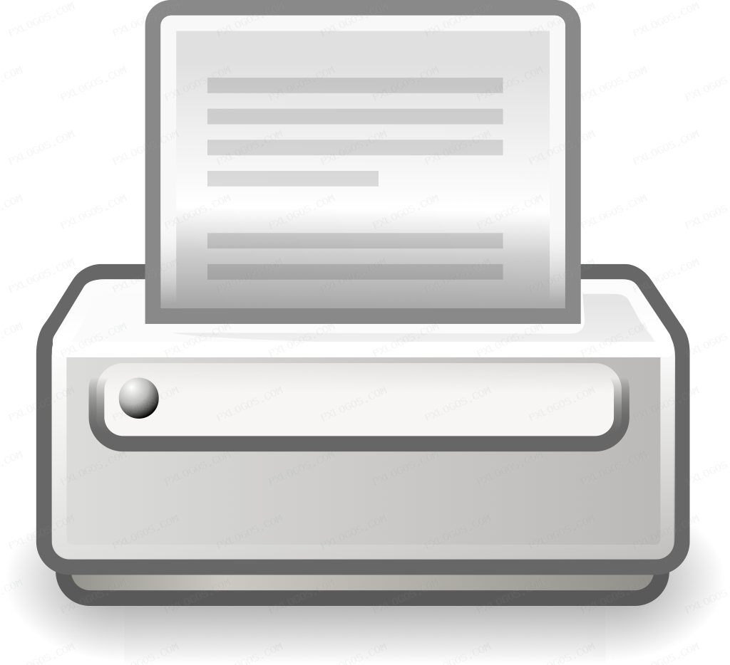 Printer Logo PNG with transparent background