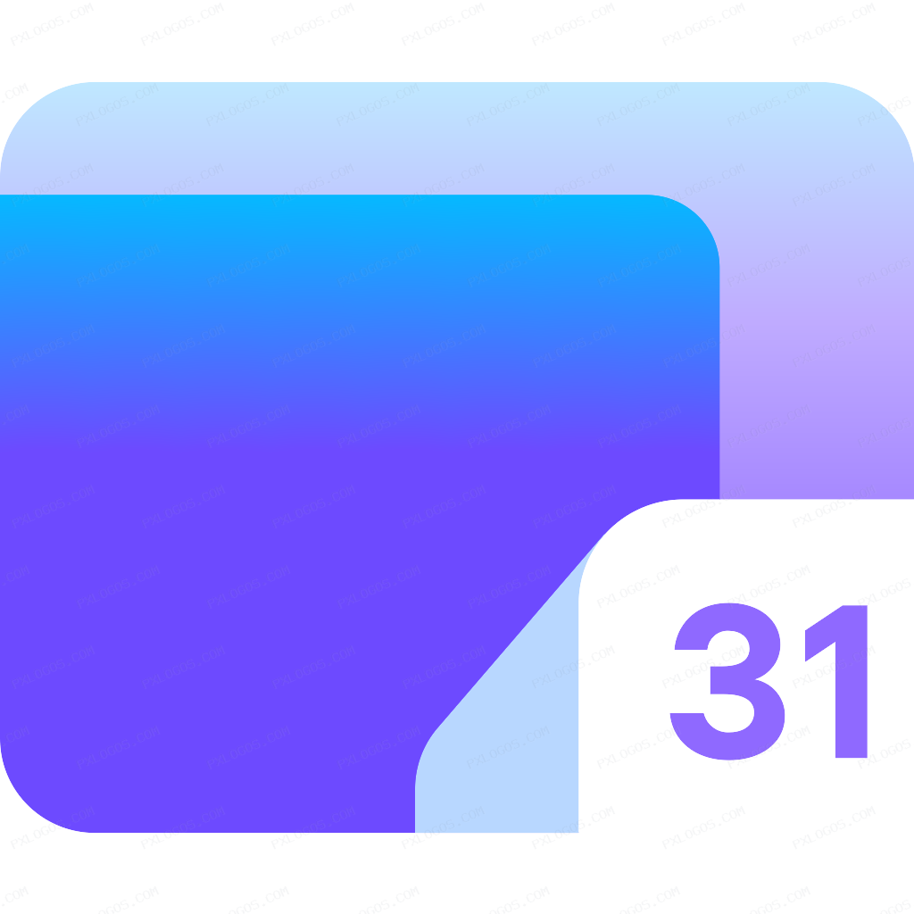 Proton Calendar Logo PNG with transparent background