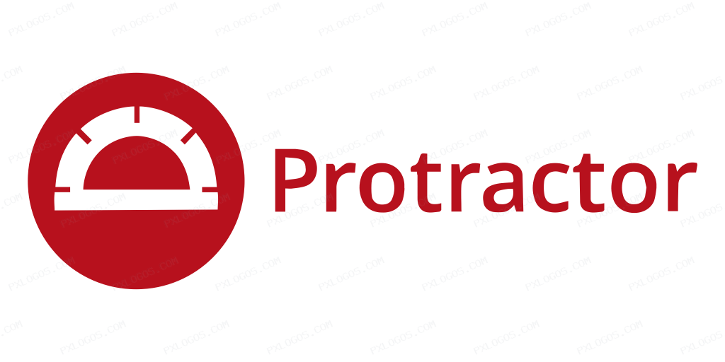 Protractortest Wordmark Logo PNG with transparent background