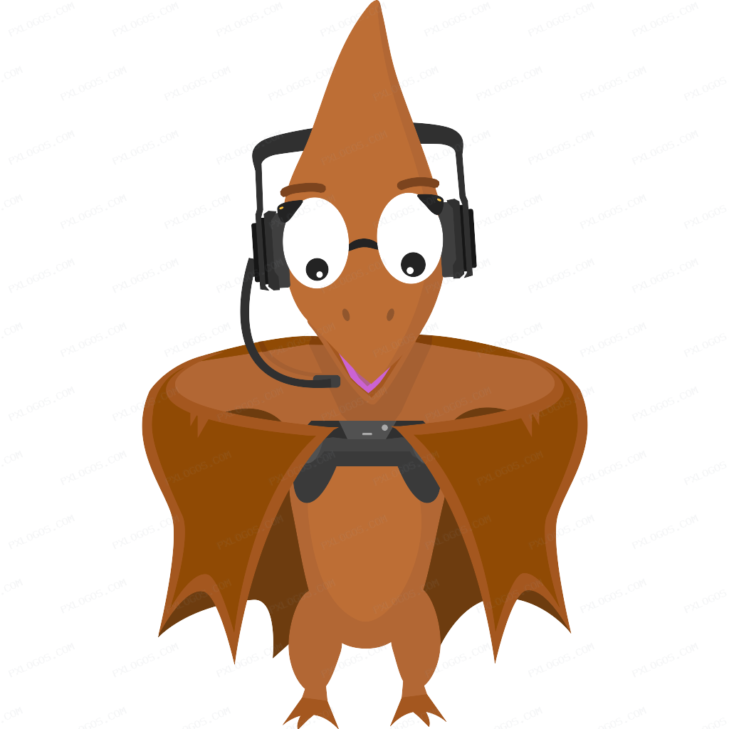 Pterodactyl Logo PNG with transparent background