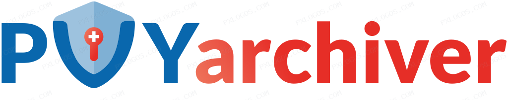 Pvy Archiver Wordmark Logo PNG with transparent background