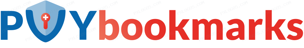 Pvy Bookmarks Wordmark Logo PNG with transparent background