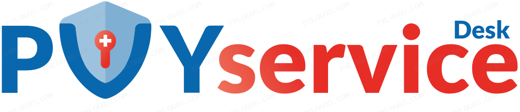 Pvy Servicedesk Wordmark Logo PNG with transparent background