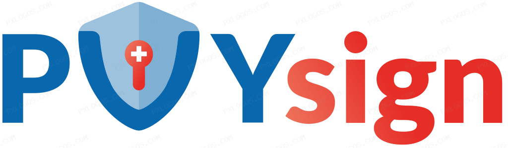 Pvy Sign Wordmark Logo PNG with transparent background