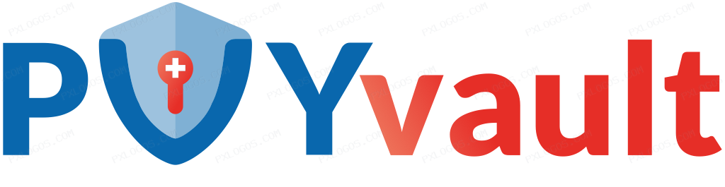 Pvy Vault Wordmark Logo PNG with transparent background