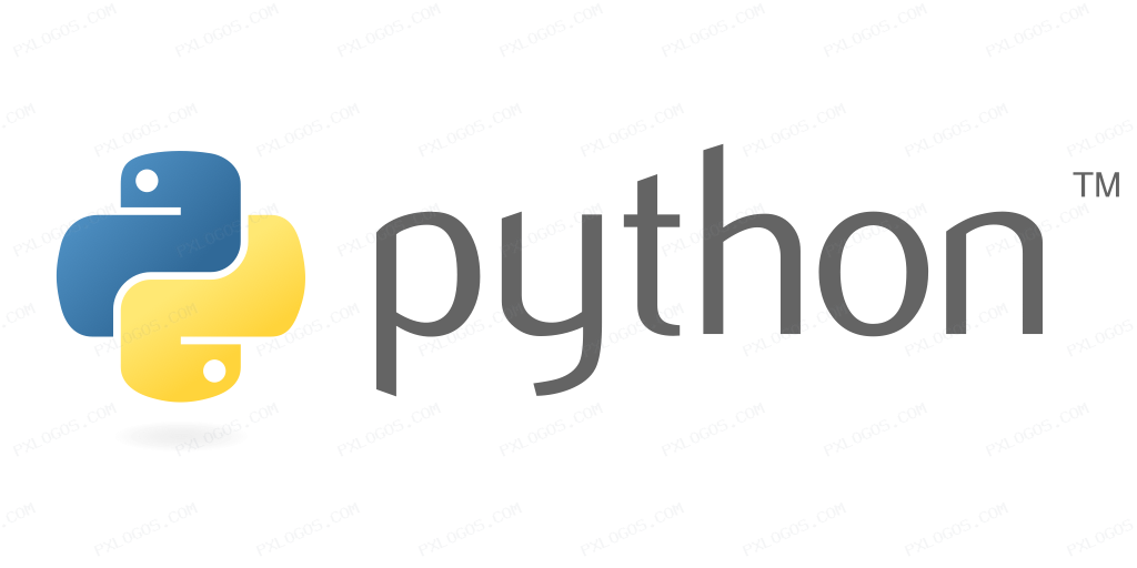 Python Wordmark Logo PNG with transparent background