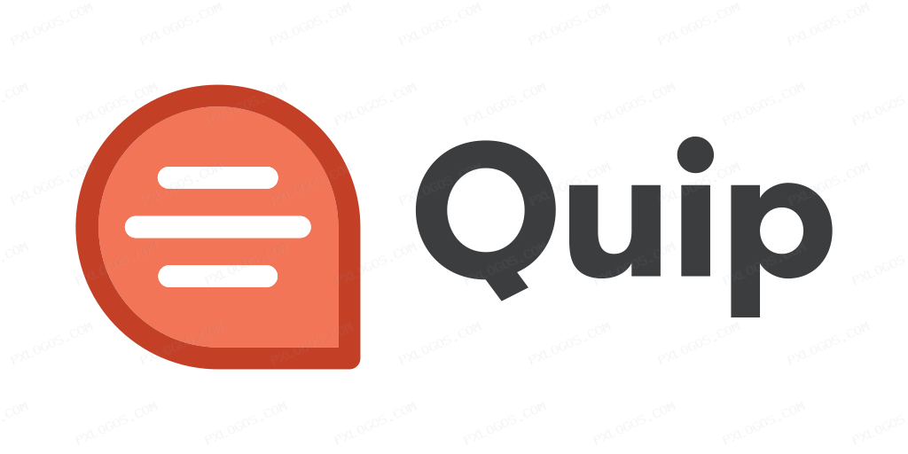 Quip Wordmark Logo PNG with transparent background