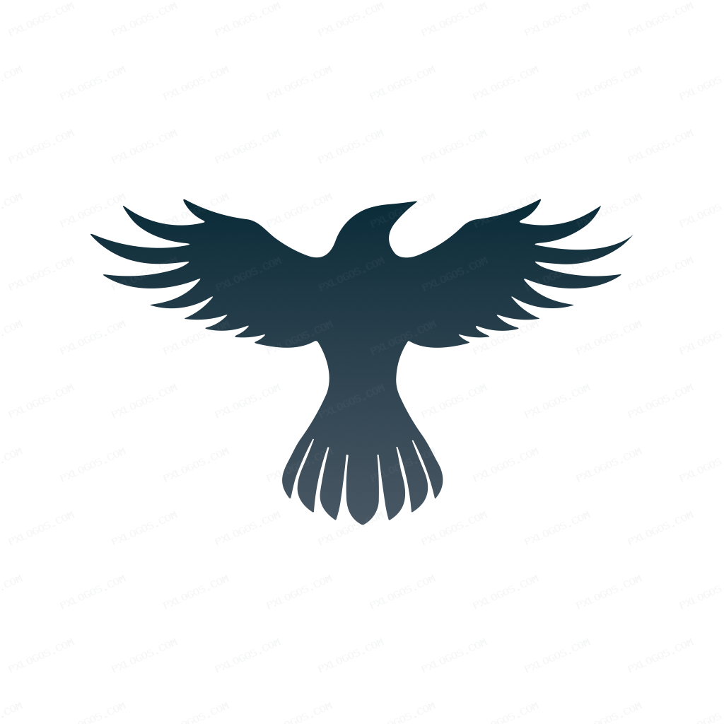 Raven Logo PNG with transparent background