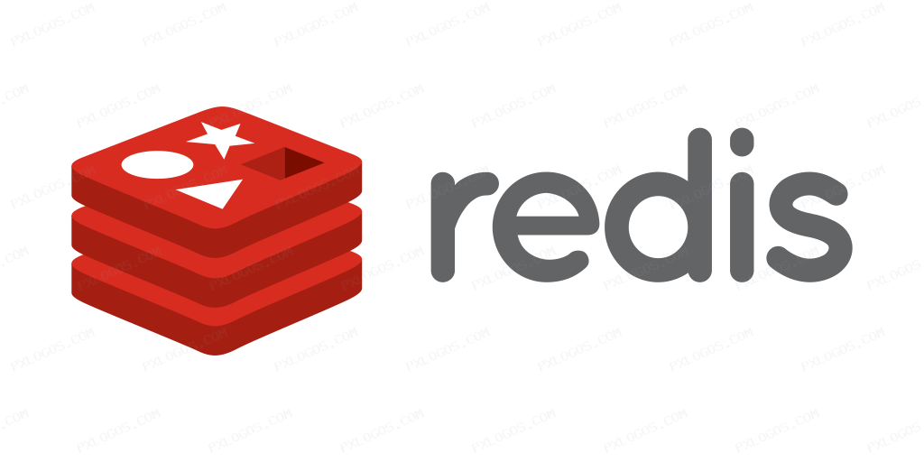 Redis Wordmark Logo PNG with transparent background