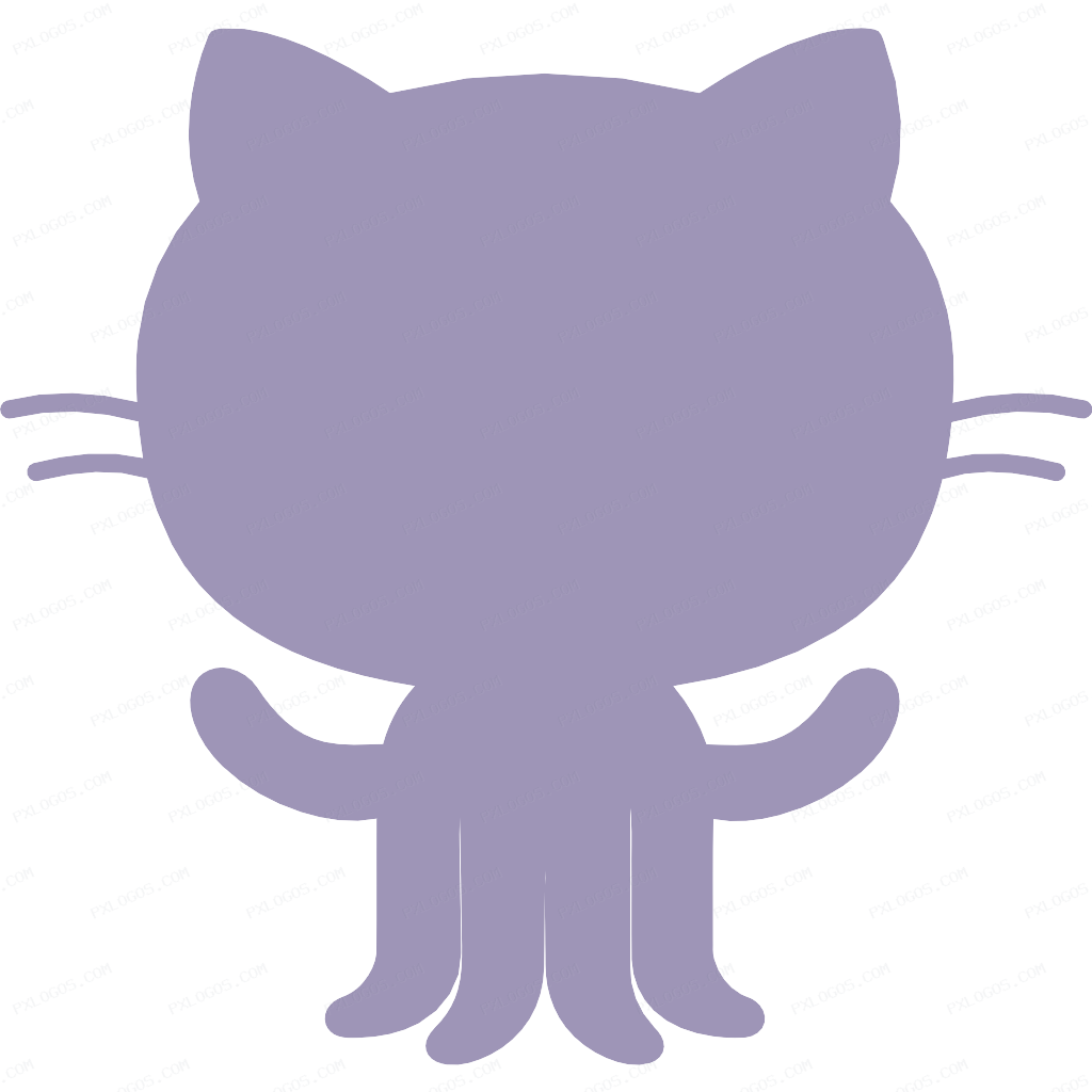 Refined GitHub Logo PNG with transparent background