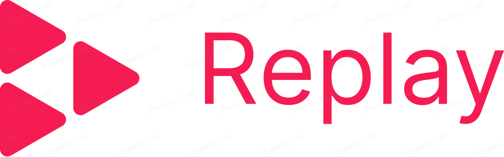 Replay Wordmark Logo PNG with transparent background