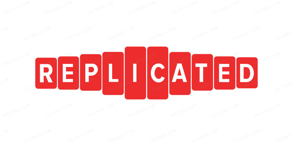 Replicated Wordmark Logo PNG with transparent background