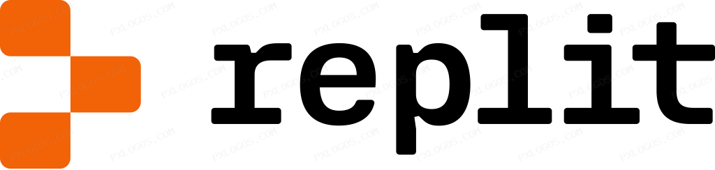 Replit Wordmark Logo PNG with transparent background