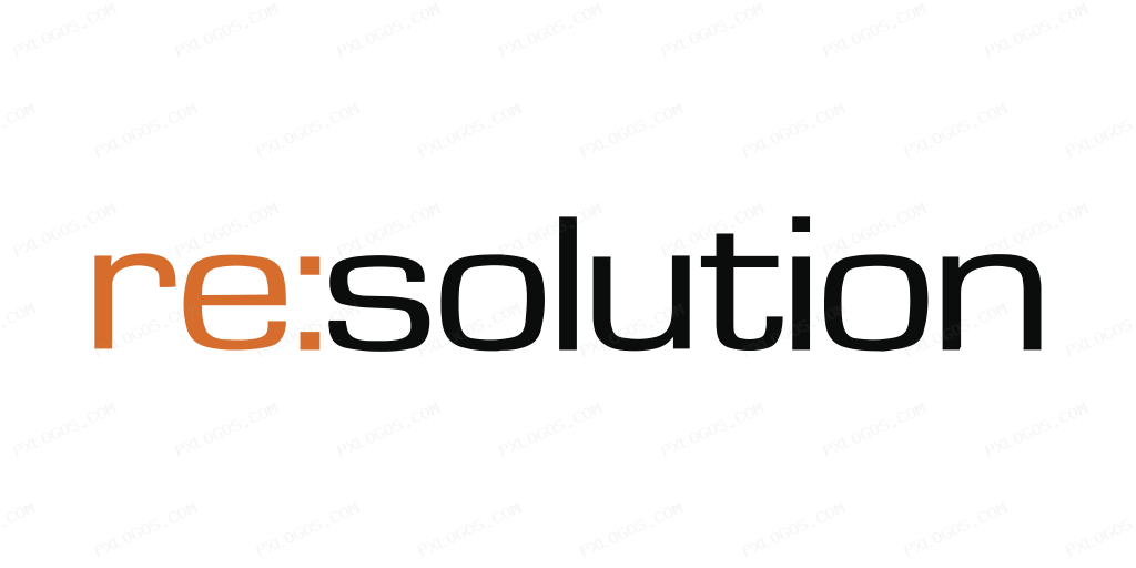 Resolutionde Wordmark Logo PNG with transparent background