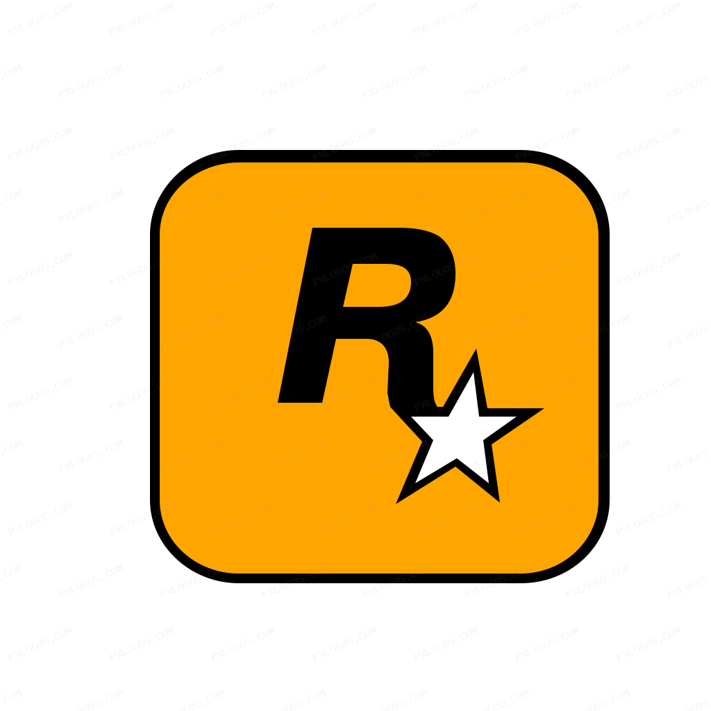 Rockstar Logo PNG with transparent background
