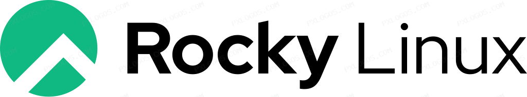 Rocky Linux Wordmark Logo PNG with transparent background