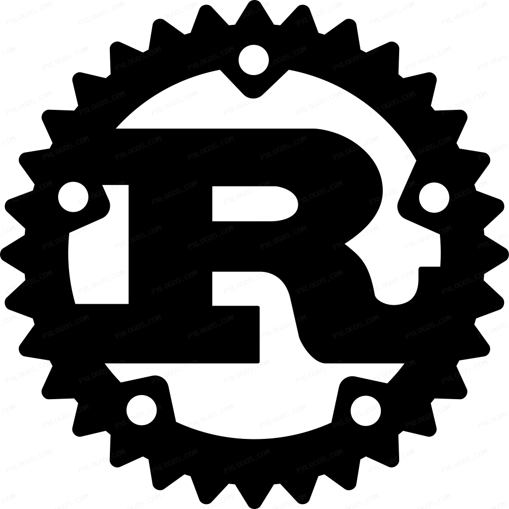 Rust Lang Logo PNG with transparent background