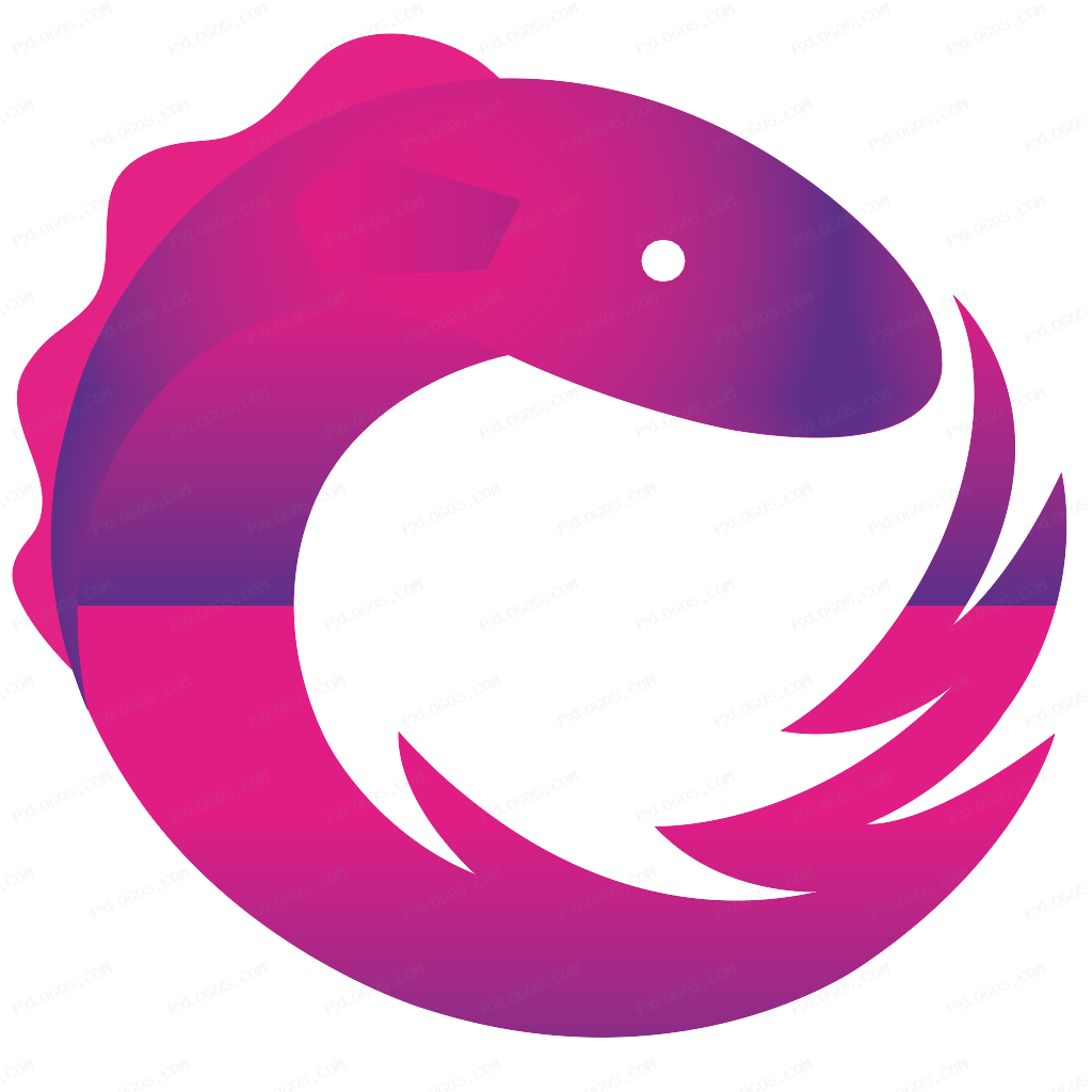 Rxjs Logo PNG with transparent background