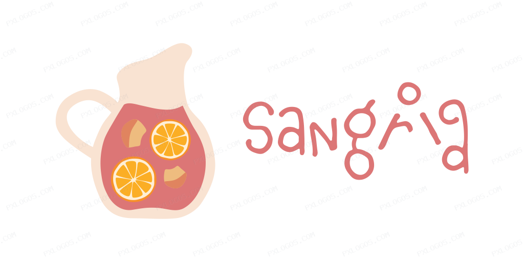 Sangria GraphQL Wordmark Logo PNG with transparent background