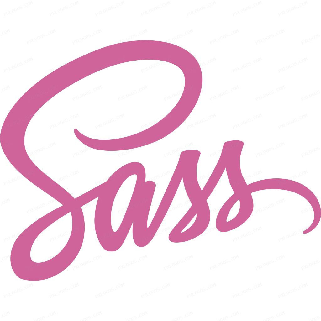 Sass Lang Logo PNG with transparent background