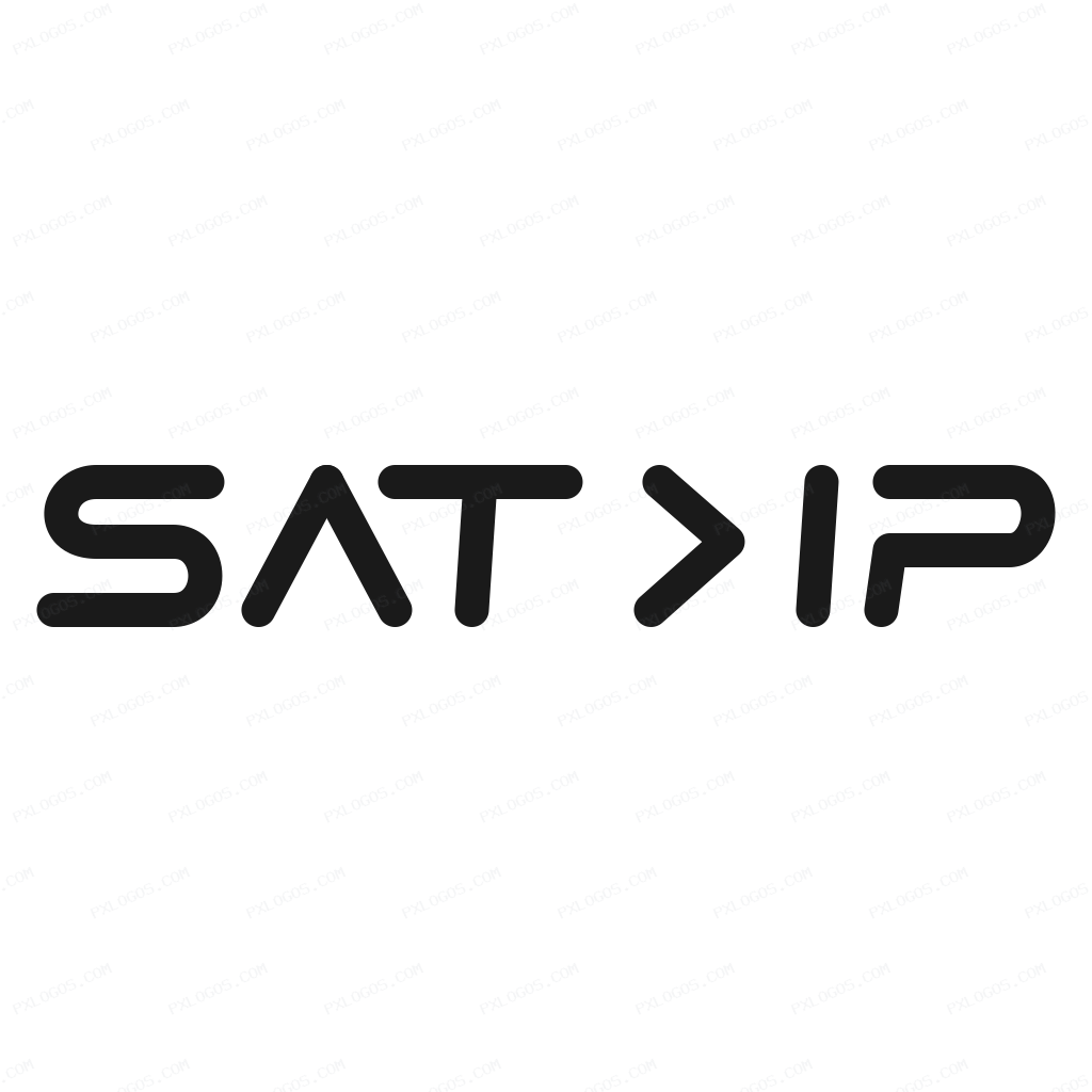 Sat IP Wordmark Logo PNG with transparent background