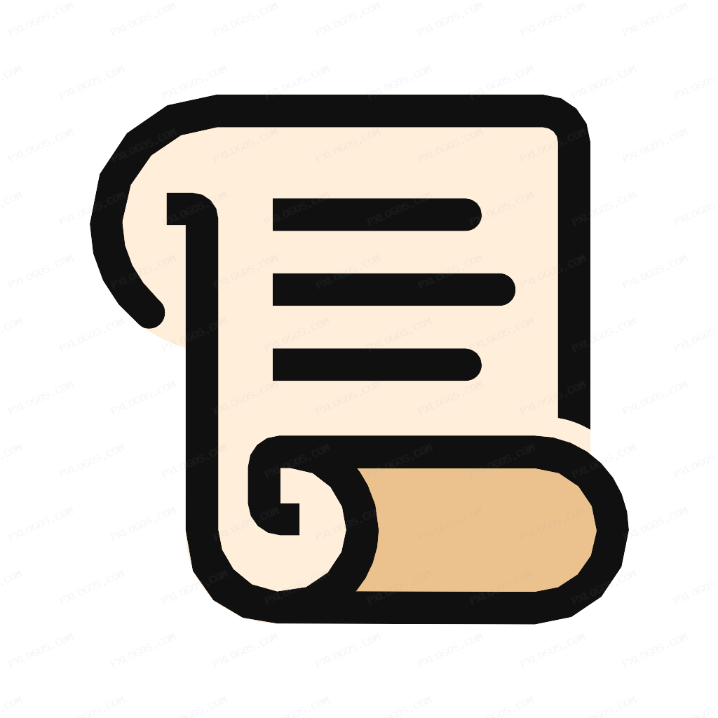 Scroll Logo PNG with transparent background