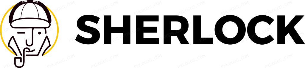 Sherlock Wordmark Logo PNG with transparent background