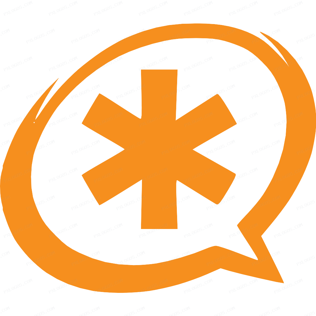 Asterisk Logo PNG with transparent background