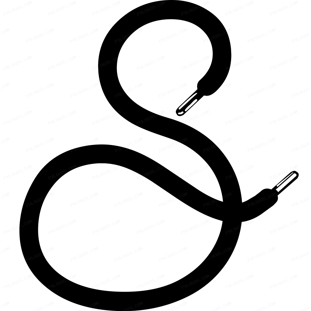 Shoelace Logo PNG with transparent background