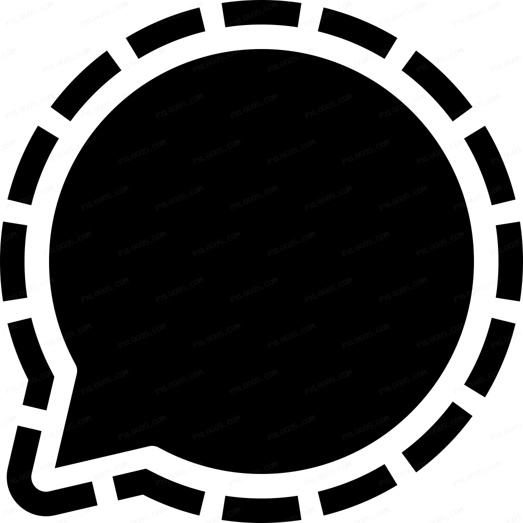 Signal Messenger Logo PNG with transparent background