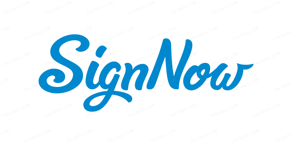 Signnow Wordmark Logo PNG with transparent background