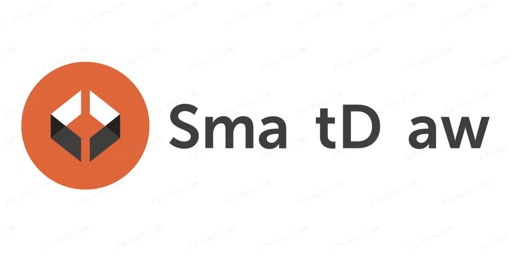 Smartdraw Wordmark Logo PNG with transparent background