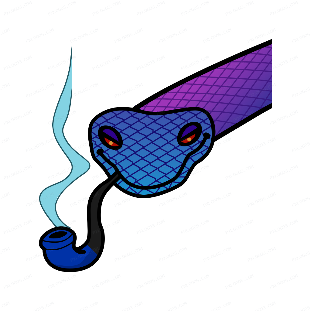 Snek Logo PNG with transparent background