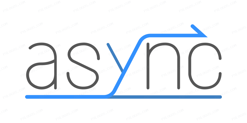 Asyncjs Wordmark Logo PNG with transparent background