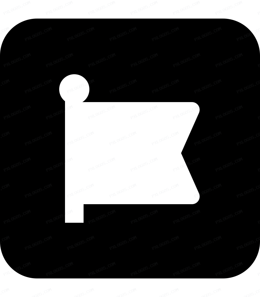 Square Font Awesome Logo PNG with transparent background