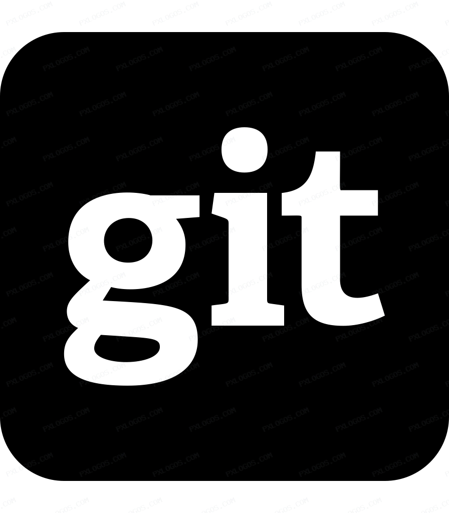 Square Git Logo PNG with transparent background