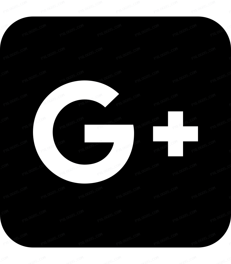 Square Google Plus Logo PNG with transparent background