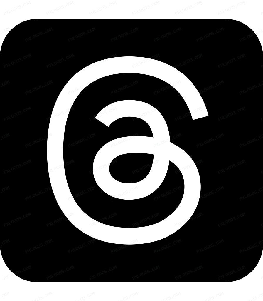 Square Threads Logo PNG with transparent background