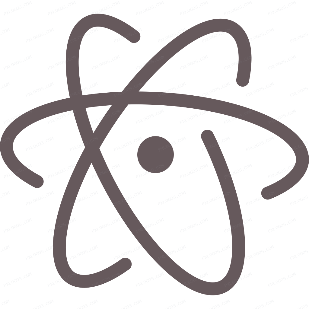 Atom IO Logo PNG with transparent background