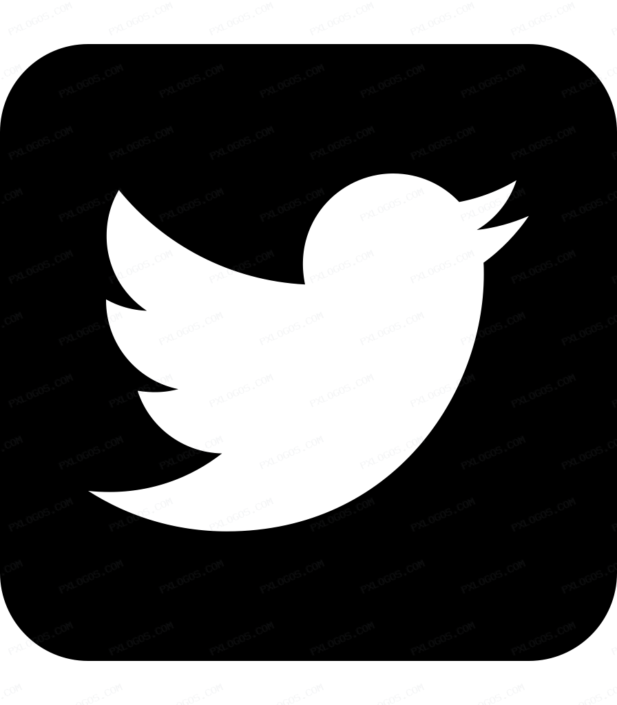 Square Twitter Logo PNG with transparent background