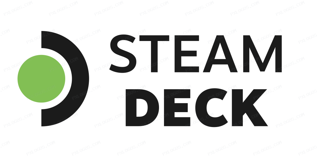 Steamdeck Wordmark Logo PNG with transparent background