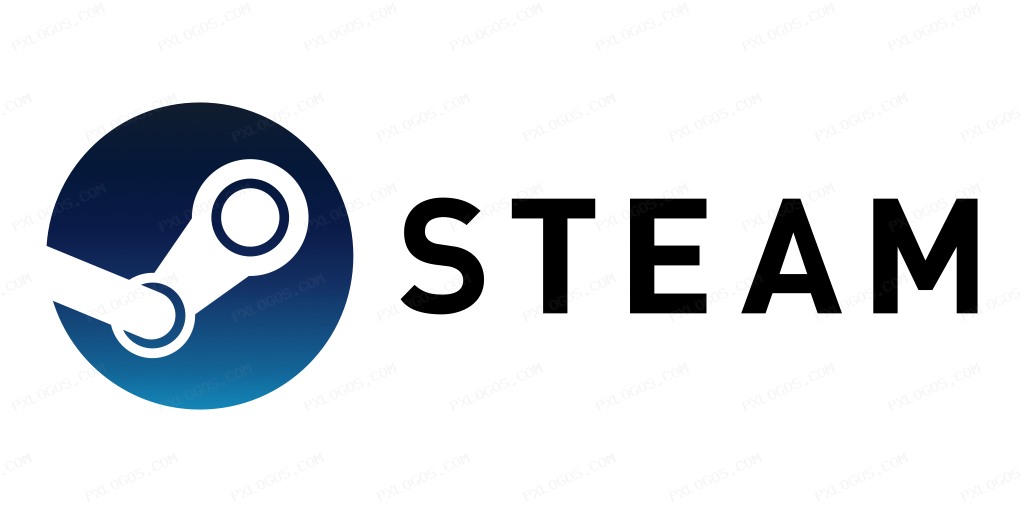 Steampowered Wordmark Logo PNG with transparent background