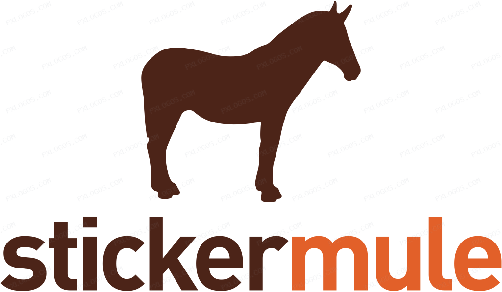 Stickermule Logo PNG with transparent background
