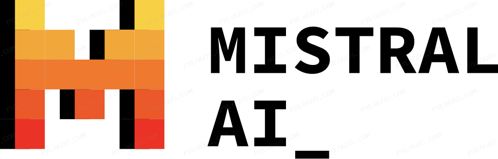 Mistral AI Wordmark Logo PNG with transparent background