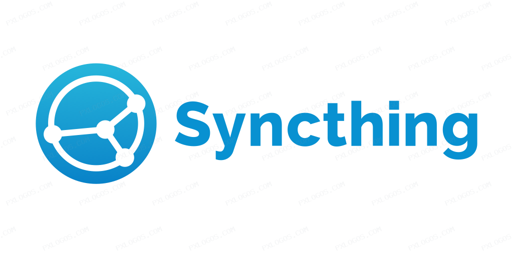Syncthingnet Wordmark Logo PNG with transparent background