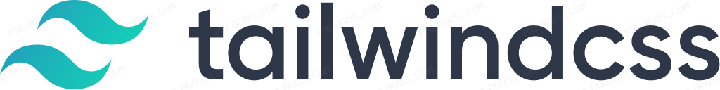 Tailwind CSS Wordmark Logo PNG with transparent background