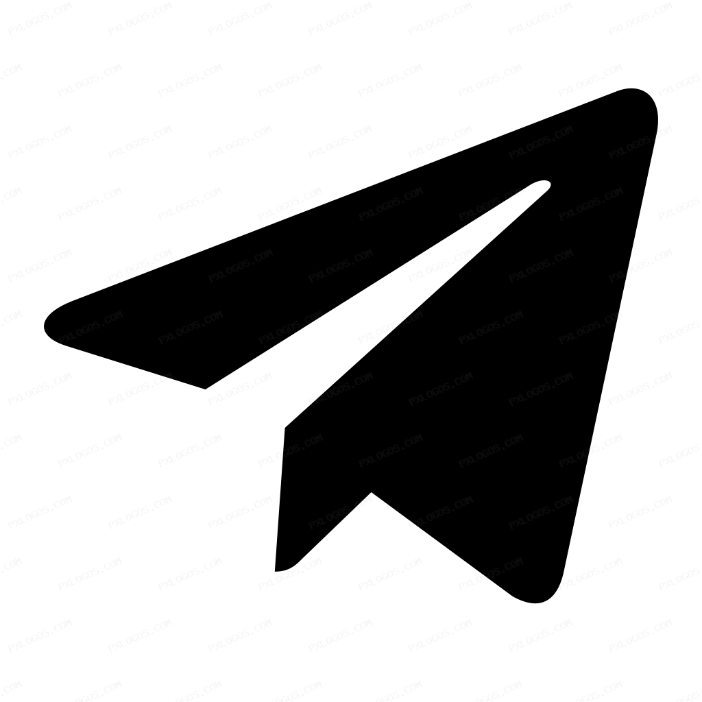 Telegram Plane Logo PNG with transparent background