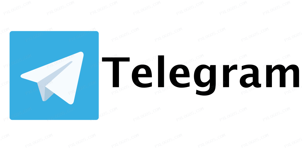 Telegram Wordmark Logo PNG with transparent background