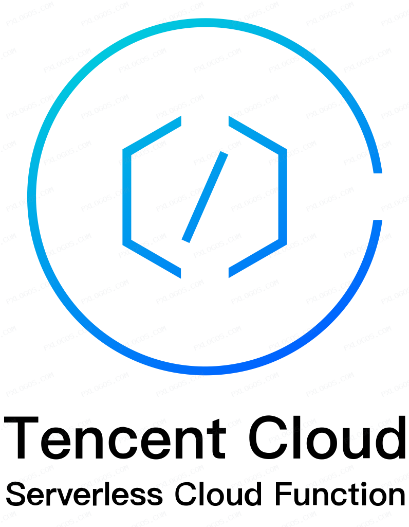 Tencent Cloud Serverless Cloud Function Logo PNG with transparent background