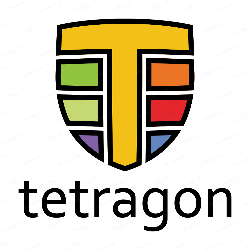 Tetragon Logo Wormark Logo PNG with transparent background